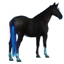 Новый 100 см конский хвост USB огни подзаряжаемые светодиоды Crupper конский жгут конный спорт на открытом воздухе огни конский хвост