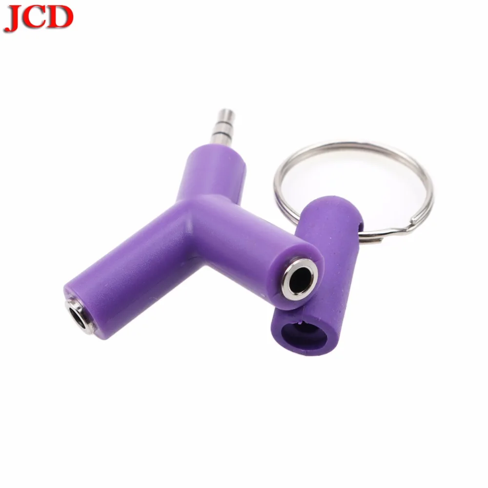 JCD Y shape 3 5mm Earphone Adapter Double Jack Adapter Plug Stereo Headphone Splitter for PC MP3 Smartphone Player Audio Cables
