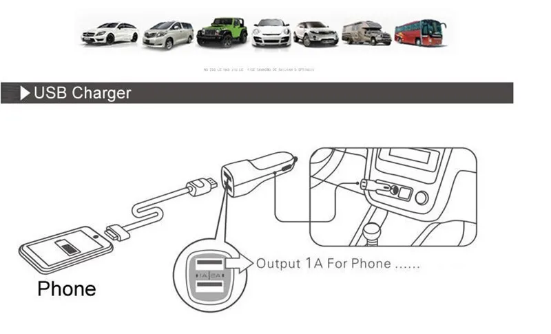 Модные 12v 2.1A 1.0A алюминия с 2 портами USB универсальный автомобильный Зарядное устройство для нормальной телефон для iphone для Samsung iphone