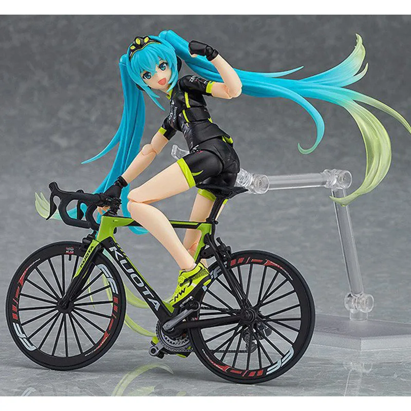 

Hatsune Miku Figma 307 Racing Miku 2015 TeaomUKYO Support ver. PVC Action Figure Collection Model Toy 14cm