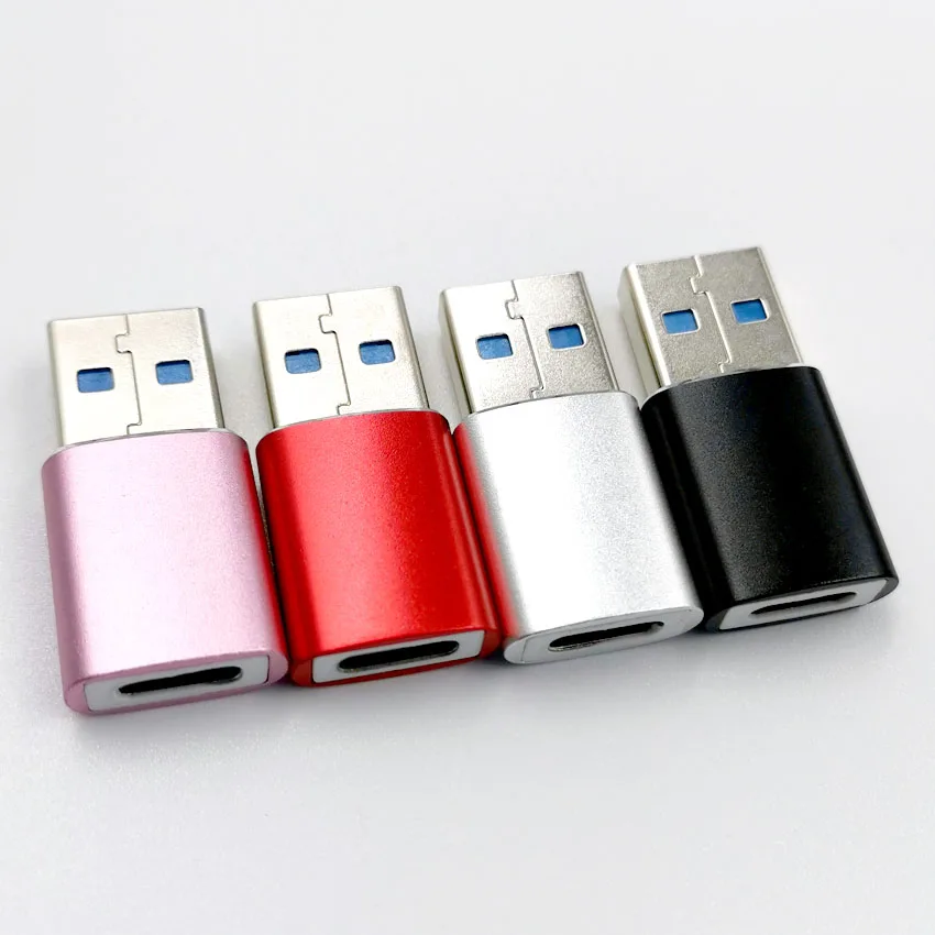 Адаптер USB 3,0 с разъемом «Папа-папа» на type-C «Мама», адаптер OTG на USB C, корпус из сплава, четыре цвета на выбор