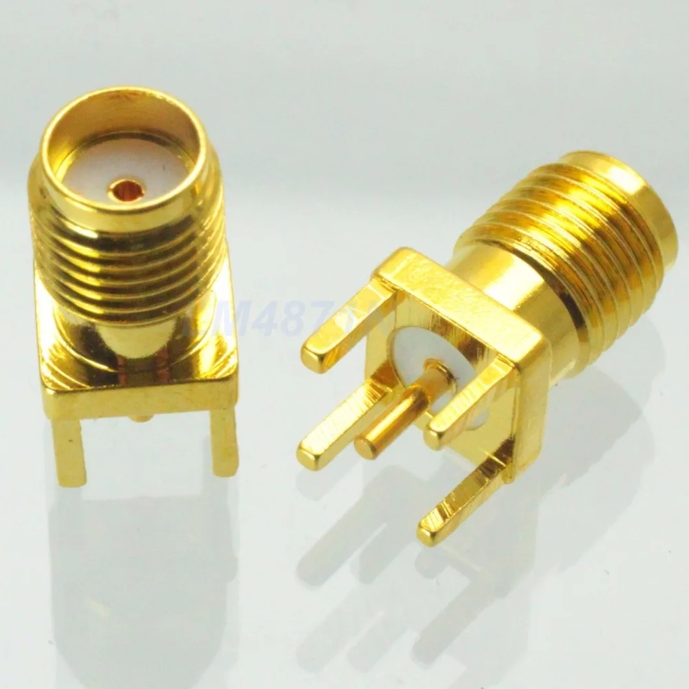 Connector SMA female jack solder PCB mount Straightin Connectors from