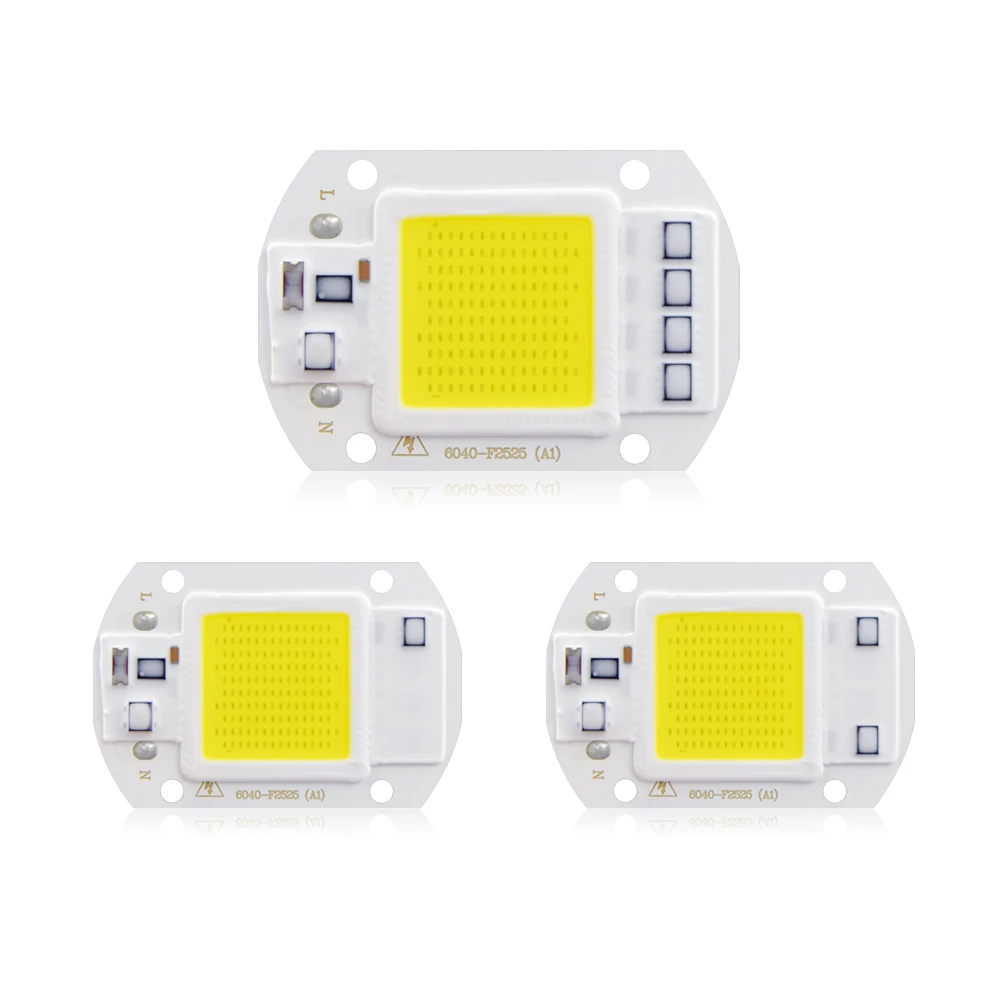 

High Power 20W 30W 50W COB LED Lamp Chip 220V 230V Smart IC No Driver LED Diode DIY Flood Light Spotlight