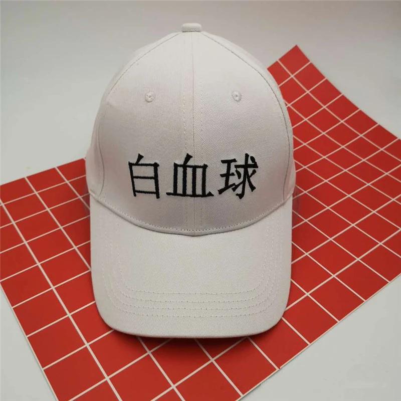 Аниме Hataraku Saibou клетка на работе бейсболка козырек Солнцезащитная вышивка шляпа