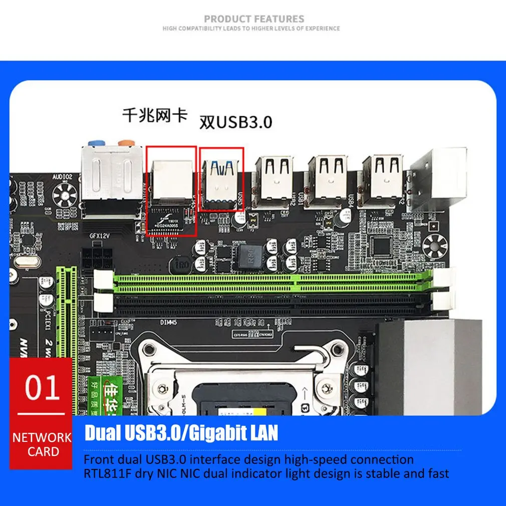 X79T DDR3 настольных ПК материнская плата LGA 2011 Процессор компьютера 4 канала игровые Поддержка M.2 E5-2680V2 i7 SATA 3,0 USB 3,0 для Intel B75