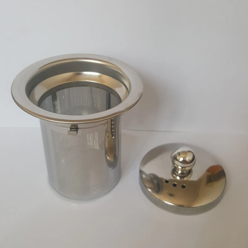 Термостойкая стеклянная чашка заварник ПЕРФОРИРОВАННОЕ ситечко для трав и