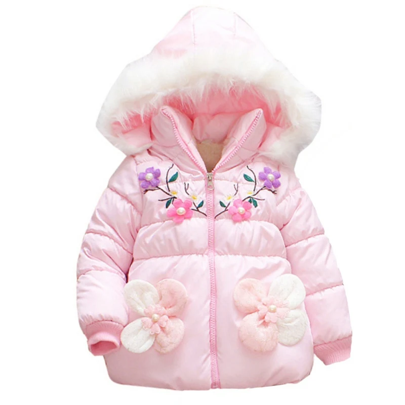

Baby KidsWarm jacket Winter children's coat girls down cotton girls cotton jacket baby thick children's coat hot