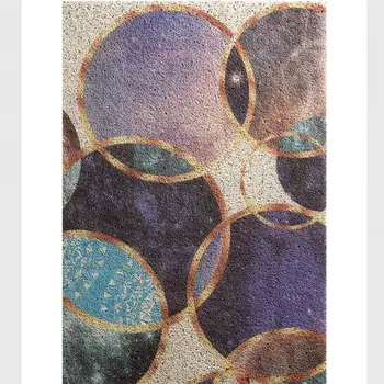 

Beautiful Colorful Bubbles Pattern Entrance Mat Large Size PVC Door Carpet Balcony Area Rug Anti-slip Doormat Rug Hallway Decor