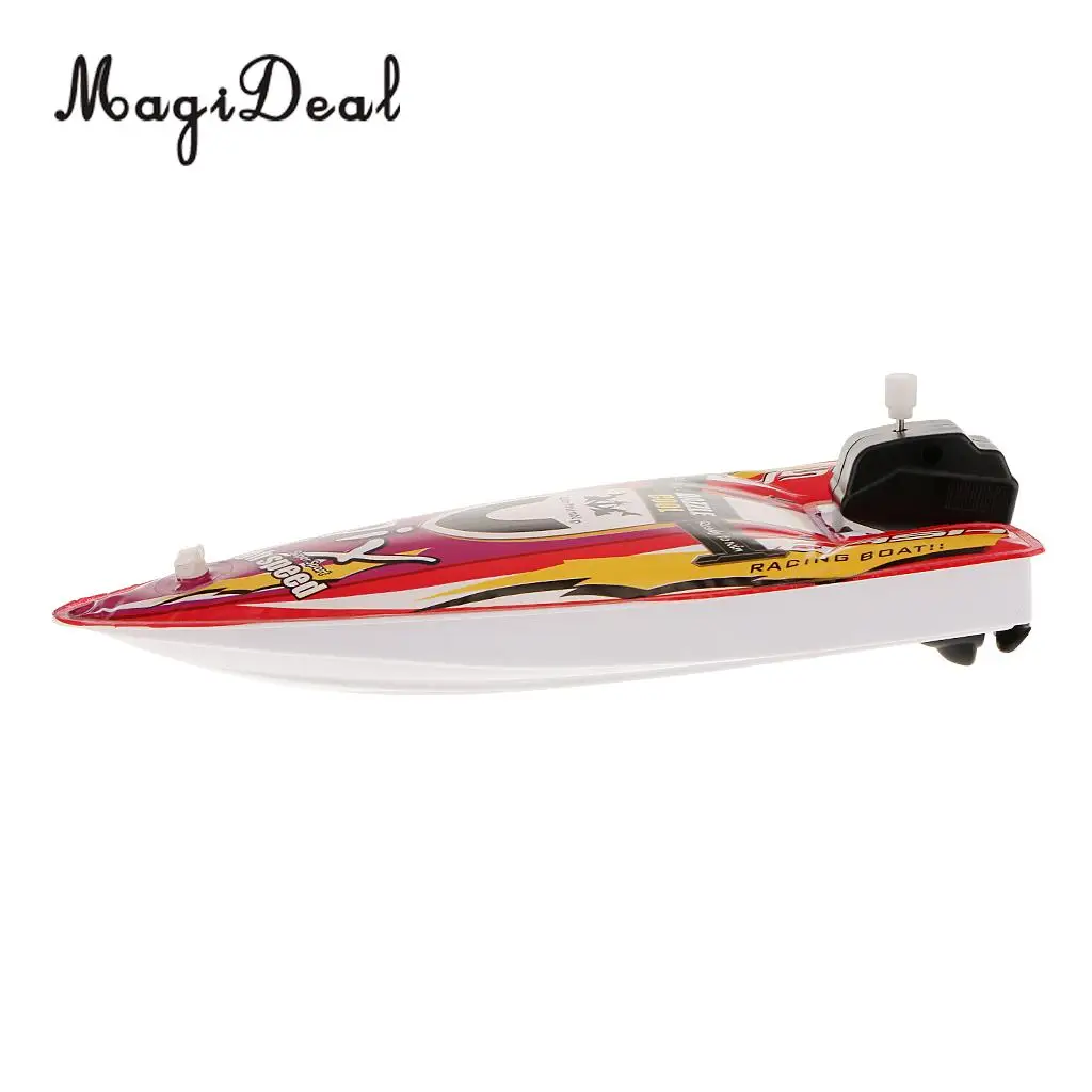MagiDeal High Quality Kid Plastic Children Inflatable Wind Up Speedboat Boat Pool Bath Toy for Kid Birthday Gift Classic Toys
