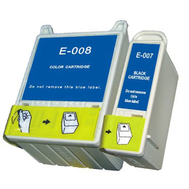 

Full Ink 1Set 2 PCS Ink Cartridge T007 T008 Printer for Epson Photo 790 870 875DC 890 895 915 with chip