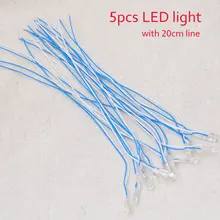 5 шт./лот Кукольный дом аксессуары светодиодный светильник с 20 см линии Diy кукольный домик миниатюрная мебель игрушка подарок на день рождения для детей