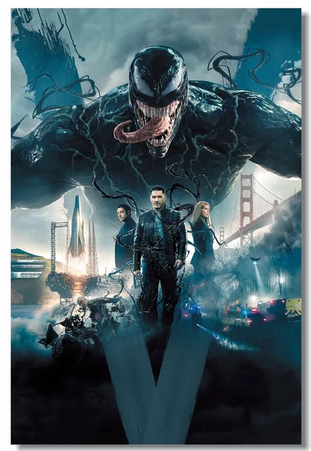 Special Offers Custom Canvas Wall Mural Marvel Venom Poster Venom Tom Hardy Wallpaper Office Wall Stickers Cafe Dining Room Decorations #0449# Special Offers Custom Canvas Wall Mural Marvel Venom Poster Venom Tom Hardy Wallpaper Office Wall Stickers Cafe Dining Room Decorations #0449#