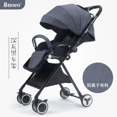 7KG Adjustable Luxury Two way Baby Stroller Portable High Landscape Reversible Pink Stroller Hot Mom Stroller Travel Pram - Цвет: B