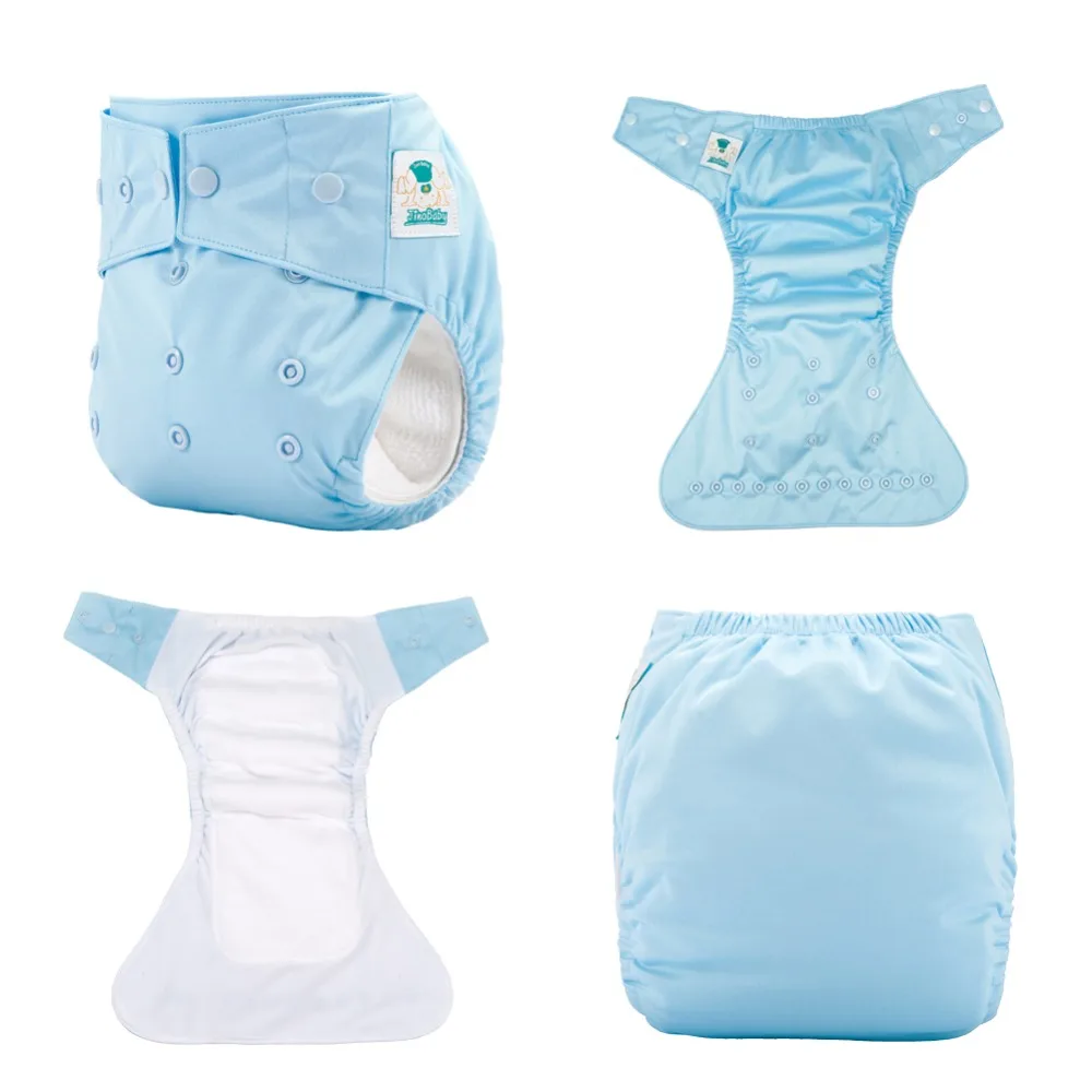 

JinoBaby AIO Newborn One Size Cloth Nappy Diapers Stay Dry Reusable Cloth Diaper fits for 3KG to 15KG