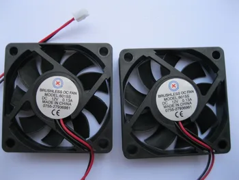 

2 Pcs Brushless DC Cooling Fan 9 Blade 6015S 12V 60x60x15mm