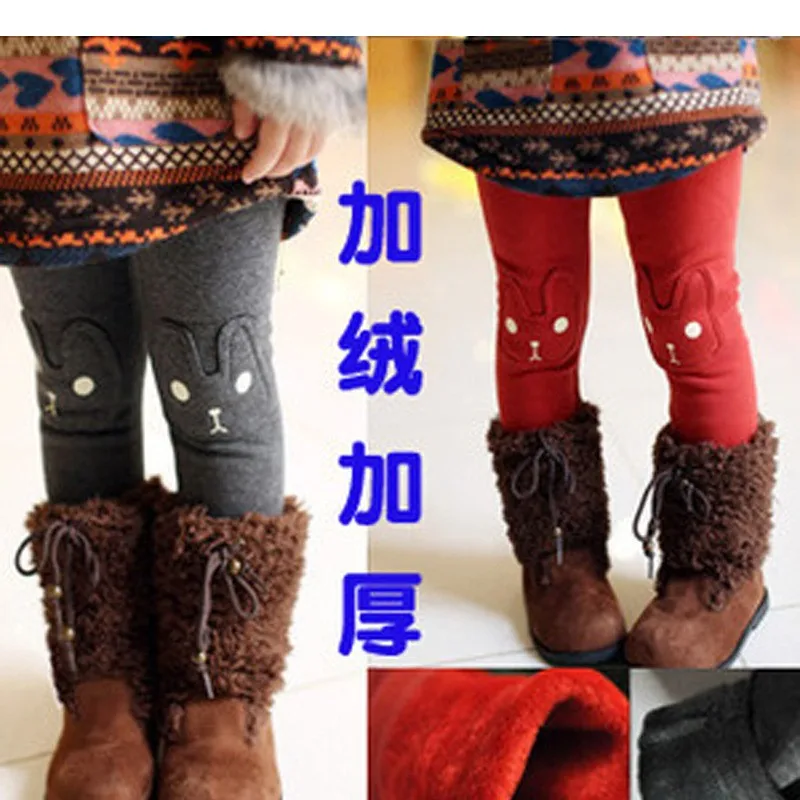 Cyjmydch теплые Зимние штаны для девочек карандаш Брюки для девочек Вышивка Обувь для девочек Детские леггинсы брюки детские леггинсы детская
