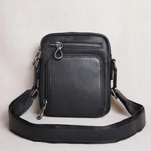 AETOO Summer leather men's bag shoulder slung bag head layer leather men's small bag mini lightweight casual vertical tide