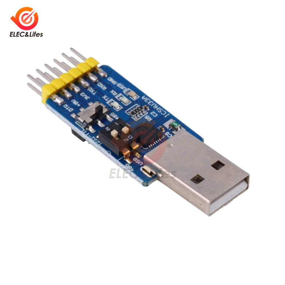 CP2102 USB в RS232/RS485 ttl Последовательный модуль взаимное преобразование 6 в 1 RS232 в ttl конвертер Модуль платы