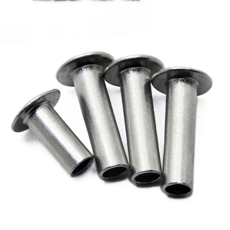 10pcs M5 Stainless Steel Rivet Large Flat Head Semi Tubular Rivets