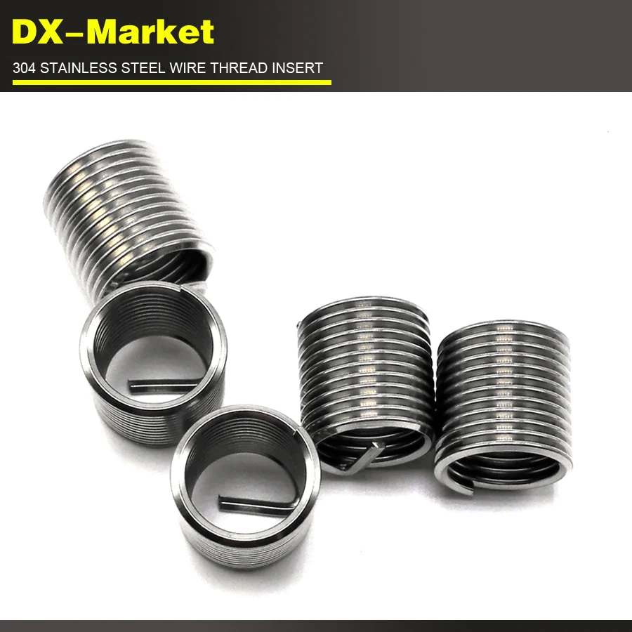 m18*1D *2.5P , 20pcs , thread repair fasteners , 304 stainless steel threaded sleeve insertsin