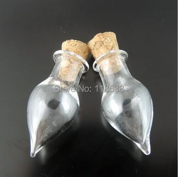 

Beat selling 20sets Glass Vial pendant, diy Glass locket & Wooden cork &Eye Bolts Needle Glass globes Pendants Set no filler