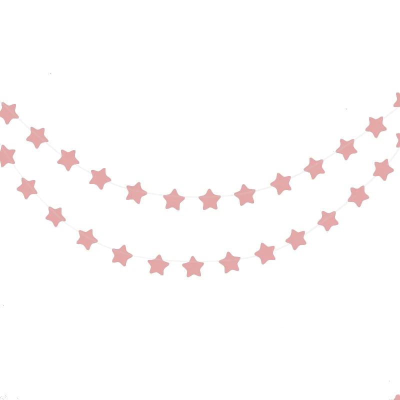 Civent 4 м звезда гирлянды настенный бумажный гирлянда струны баннер Золото Серебро пентаграмма Свадебные События вечерние украшения орнамент