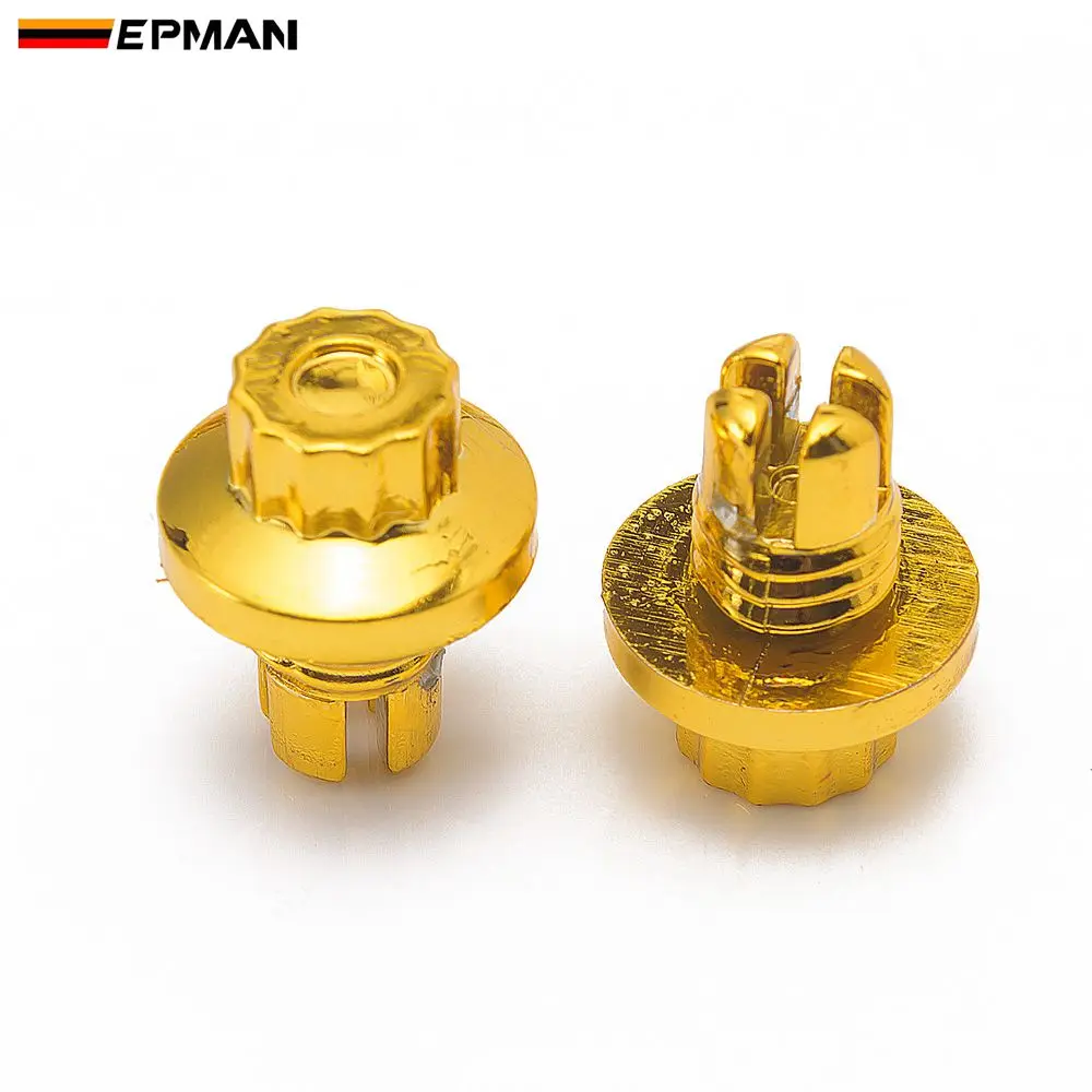 EPMAN- 25pcs/lot Plastic Rim Lip Replacement Wheel Rivets / Nuts For Wheel Cap Lip Screw Bolt Tires EPAS066G