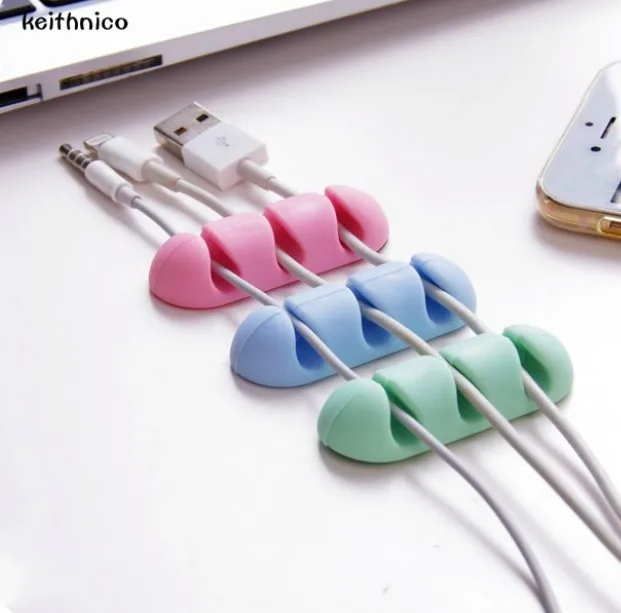 KEITHNICO 3Pcs Lot Desktop font b Cable b font font b Winder b font Organizer Wire