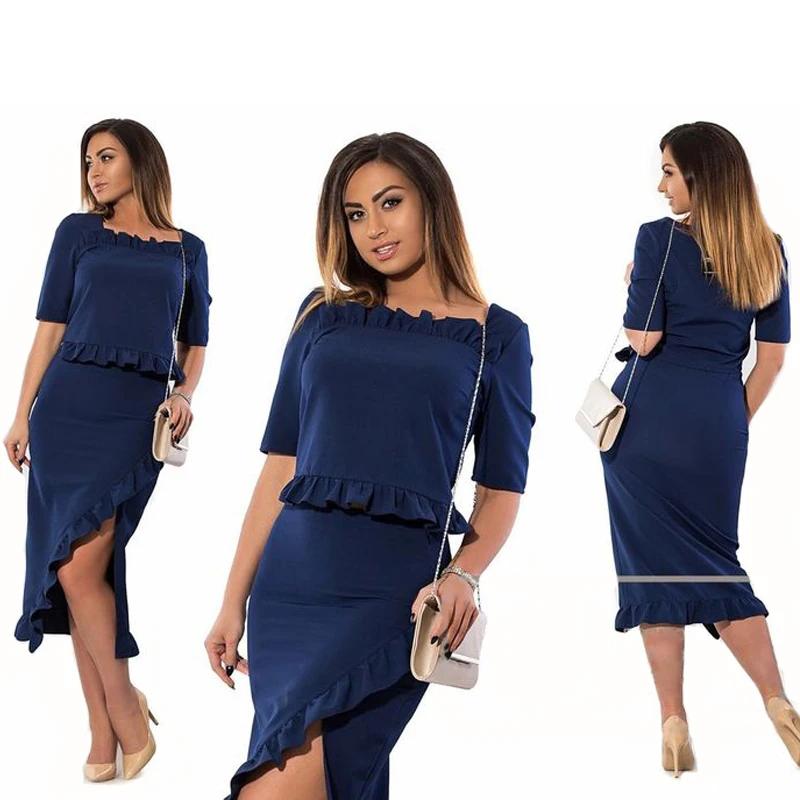 5XL 6XL Women font b Dress b font 2018 Summer Sexy font b Dress b font