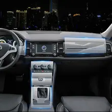 Per Skoda trasparente di TPU Pellicola Protettiva adesivi per Skoda Kodiaq 2018 2019 Interni accessori