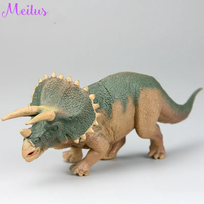 

Triceratops Simulation Model Dinosaur Plastic Animal Toys for Children Shooting Film Props Dinosaur Models Christmas Gifts
