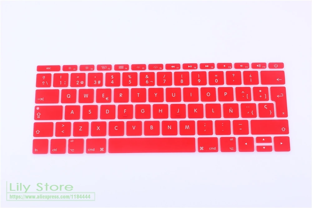 Для нового Macbook 12 A1534 и силиконовый защитный чехол с испанской клавиатурой для
