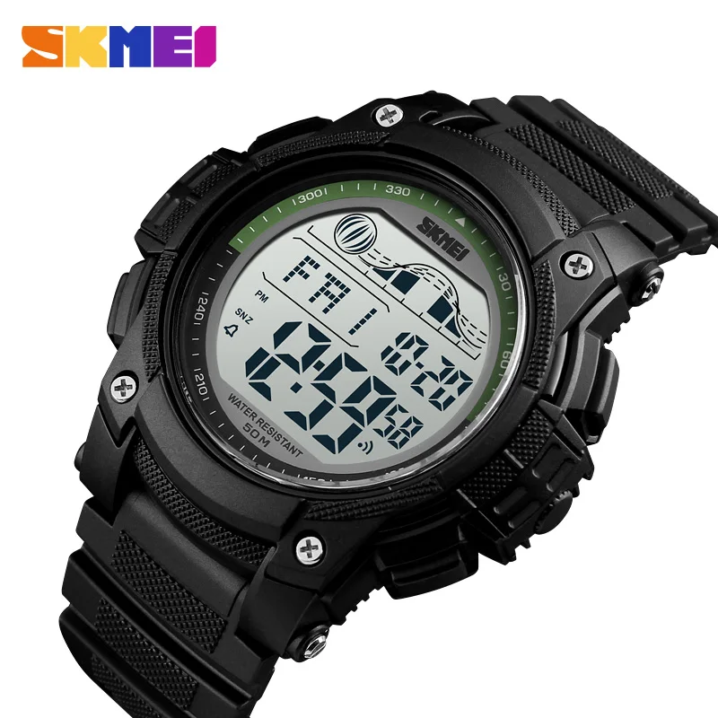

SKMEI Men Watch Sports 50M Waterproof Outdoor Chrono Wristwatch Date Double Time LED Display Watch Alarm Clock Relogio Masculino