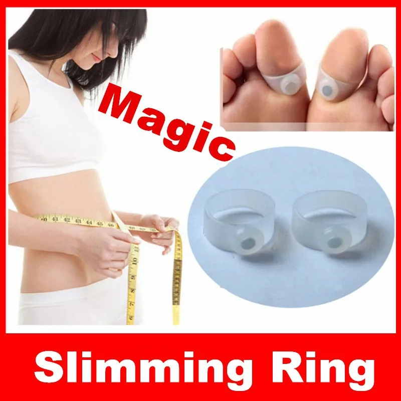magnet lose weight slimming diet product healthy slim loss toe ring sticker silicon foot massage feet loss weight reduce