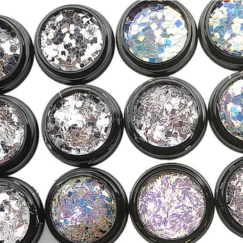 

1pcs Flake Sequins For Nails Laser Strips Sequins Square Rectangle Flake For Nails Art Ultra-thin Holographic Paillette Flakes42