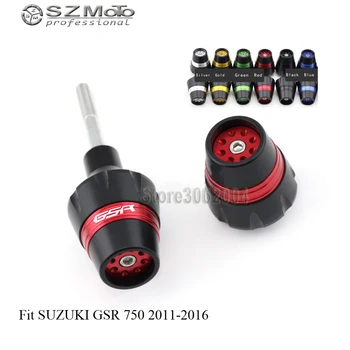 

For SUZUKI GSR750 GSR 750 2011-2014 Frame Slider Crash Protector Bobbins Falling Protection Motorcycle Accessories Logo CNC