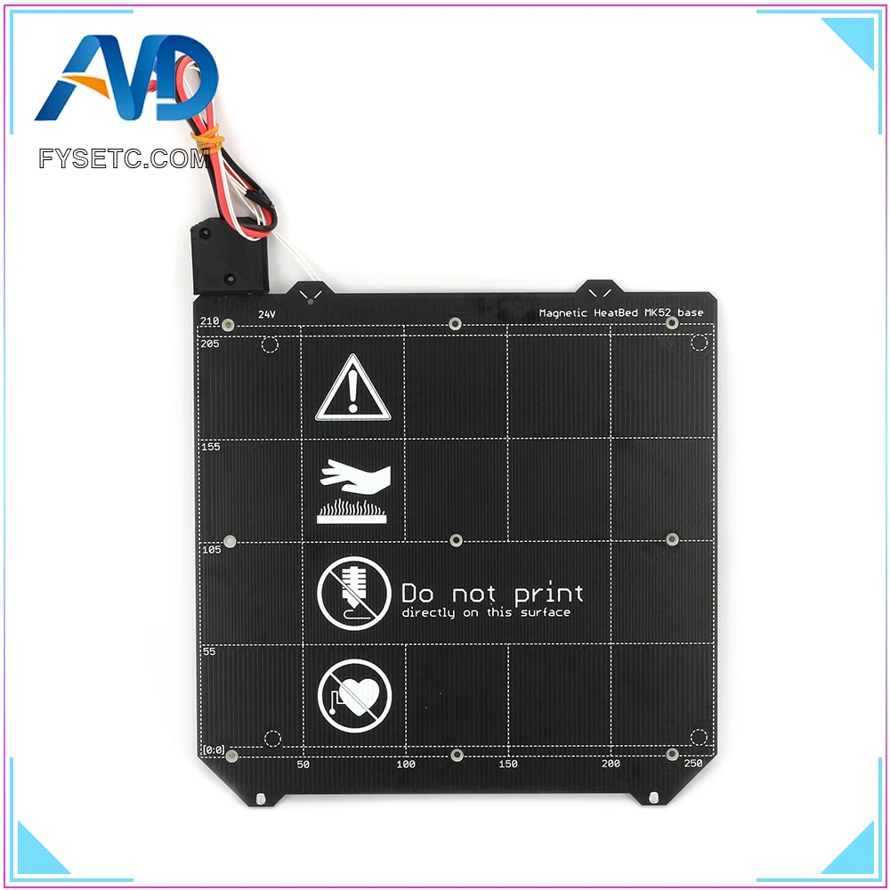 Клон Prusa i3 MK3 3D принтер Y каретка с магнитным подогревом MK52 комплект проводки