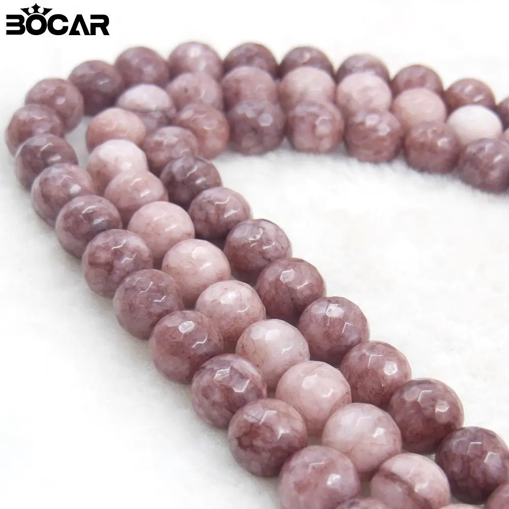 Wholesale 6MM 8MM 10MM 12MM String Natural Stone Round Faceted Beads