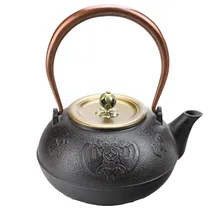 Горячие 1l чугун Чай горшок церкви чайник японский кунг-фу Чай горшок Посуда для напитков