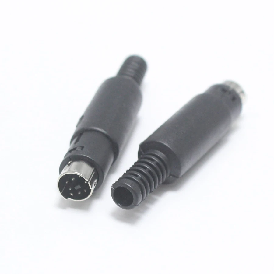 EClyxun 1 шт. Mini 3 4 5 6 7 8 Pin Din штекер с пластиковыми магнитными паяльными кабелями DIY