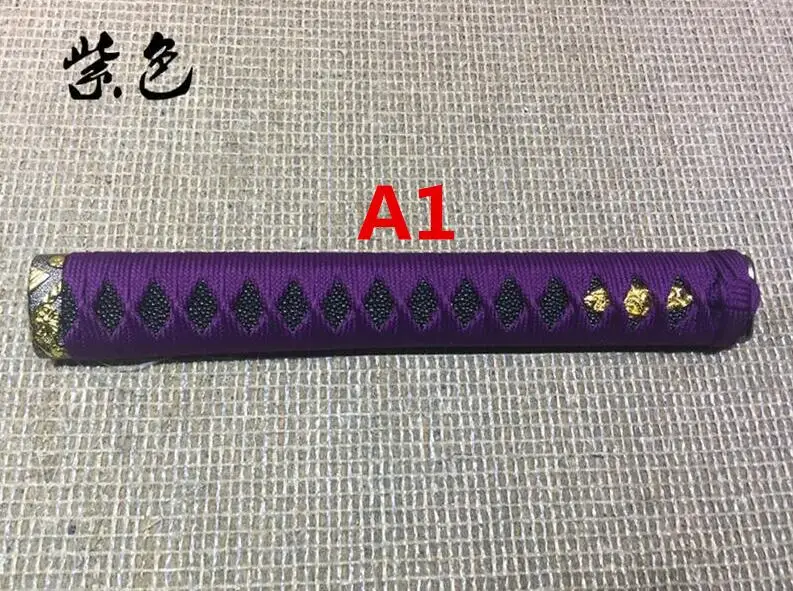 Высококачественный меч катана ручка Tsuka для японского самурайский меч катана Menuki Fuchi Kashira - Цвет: C
