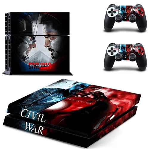 Мстители Железный человек GTA5 PS4 Кожа Наклейка виниловая для sony Playstation 4 консоль и 2 контроллера PS4 наклейка - Цвет: GYTM0392