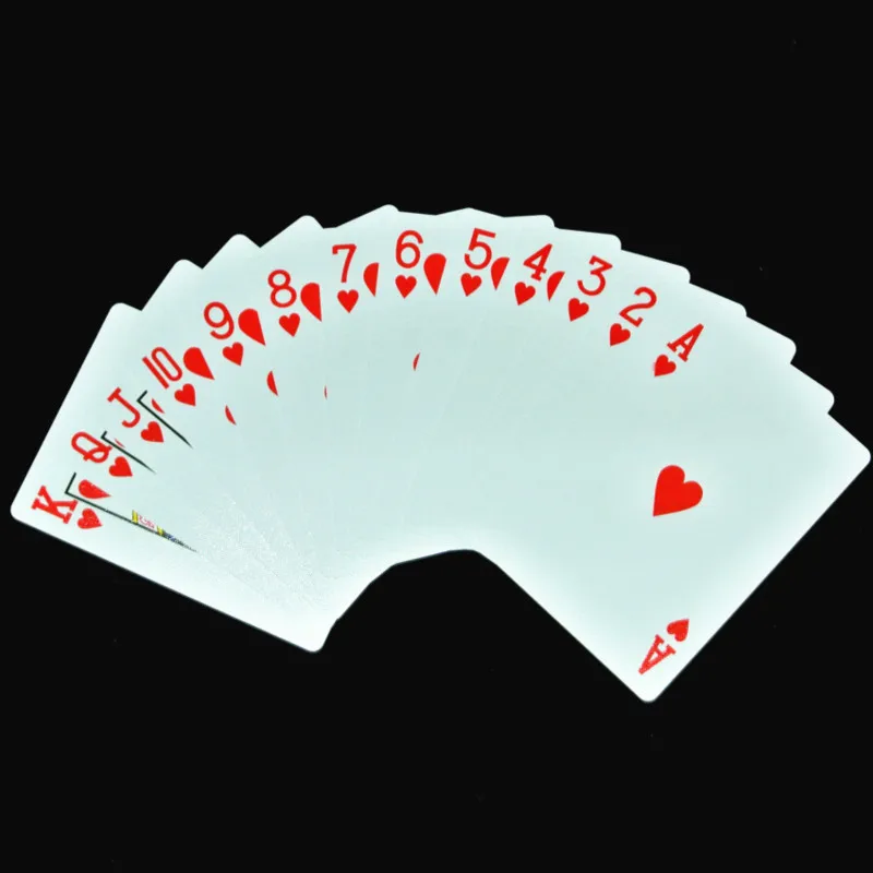 Пластик карты Пластик покер Стандартный углу мелкий шрифт карты Водонепроницаемый