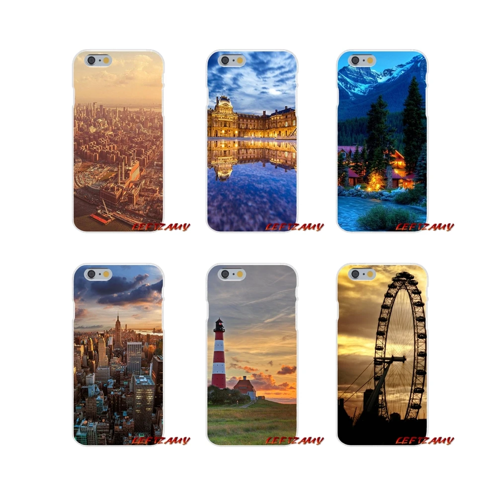 Accessories Phone Cases Covers Bumper Retro Building Wheel For HTC One M7 M8 A9 M9 E9 Plus U11 Desire 630 530 626 628 816 820 | Мобильные