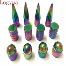 500 X Алюминиевая цветная Автомобильная крышка клапанов для шин многоцветная Пылезащитная Колесные колпаки для шин пулевидный колпачок для конусных шин