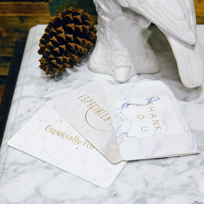 1 шт. модные золотые открытки на день рождения мраморные карты с конвертом подарок на Рождество год спасибо поздравительная открытка