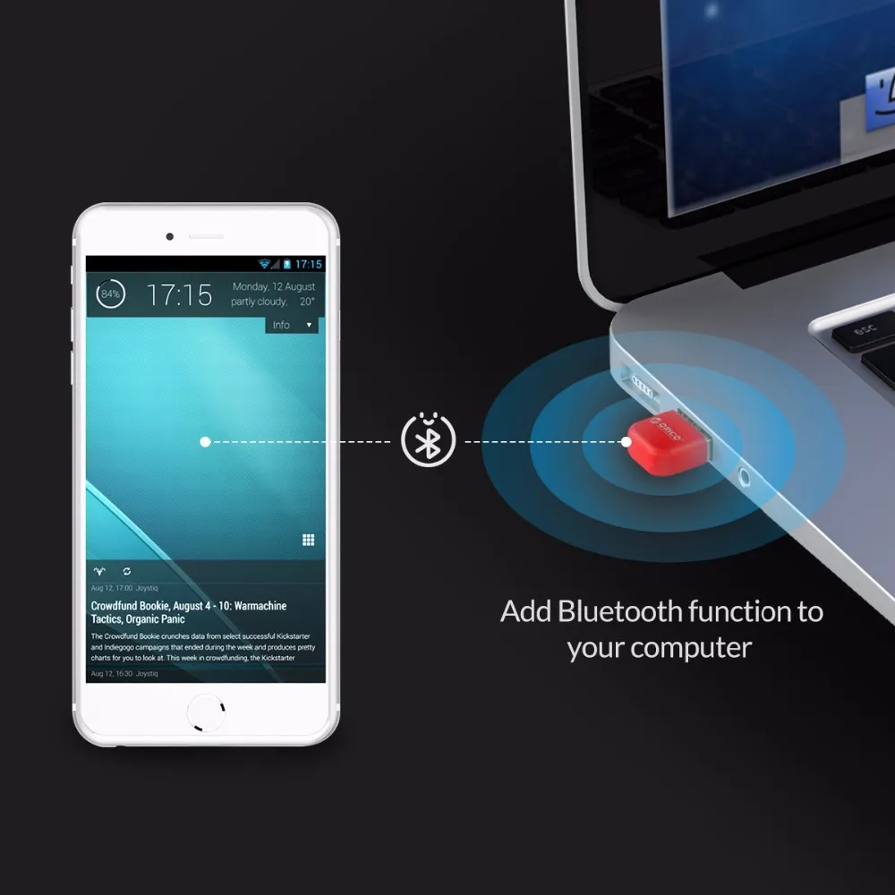Bluetooth 4,0 адаптер USB ключ передатчик приемник для ПК для Windows Vista/для нового IPad 2,1/2,0/3,0(ORICO BTA-403
