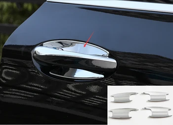 

For Mercedes E Class Benz W213 E200 E300 E400 2016 2017 ABS Chrome Side Door Handle Bowl Cover Trims Car Styling 4pcs/set