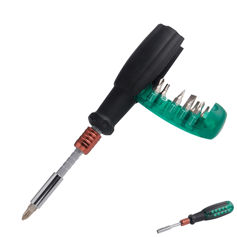 

Multitool Screwdriver Set 10 In 1 Phillips Slotted Screwdriver Bits For Home Repair Adjustable Hand Tools Kit
