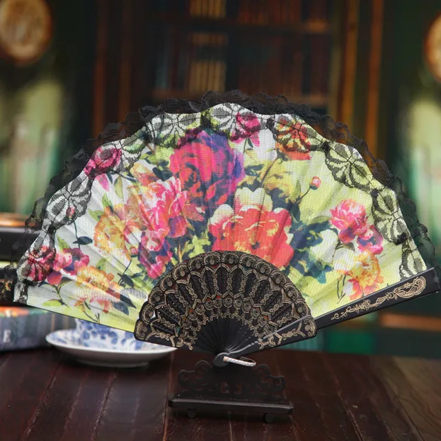 50 Pieces Lot New Women S Lace Folding Fan Elegant Plastic Hand 50 Pieces Lot New Women S Lace Folding Fan Elegant Plastic Hand Fans Wedding